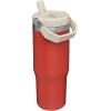 image:imageSTANLEY IceFlow 20 Flip Straw Tumbler with Handle 14 oz  Twist On Lid and Flip Up Straw  Leakproof Water Bottle  Insulated Stainless Steel  BPAFree  AshCarnelian