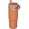 image:imageSTANLEY IceFlow 20 Flip Straw Tumbler with Handle 14 oz  Twist On Lid and Flip Up Straw  Leakproof Water Bottle  Insulated Stainless Steel  BPAFree  AshOchre