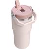 image:imageSTANLEY IceFlow 20 Flip Straw Tumbler with Handle 14 oz  Twist On Lid and Flip Up Straw  Leakproof Water Bottle  Insulated Stainless Steel  BPAFree  AshRose Quartz
