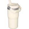 image:imageSTANLEY IceFlow 20 Flip Straw Tumbler with Handle 14 oz  Twist On Lid and Flip Up Straw  Leakproof Water Bottle  Insulated Stainless Steel  BPAFree  AshCream