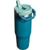 image:imageSTANLEY IceFlow 20 Flip Straw Tumbler with Handle 14 oz  Twist On Lid and Flip Up Straw  Leakproof Water Bottle  Insulated Stainless Steel  BPAFree  AshCoastal Teal