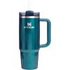 image:imageSTANLEY Quencher H20 Tumbler with Handle and Straw 30 oz  Flowstate 3Position Lid  Cup Holder Compatible for Travel  Insulated Stainless Steel Cup  BPAFree  Sahara PlumeFluted Marina Shine