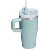 image:imageSTANLEY Quencher H20 Tumbler with Handle and Straw 30 oz  Flowstate 3Position Lid  Cup Holder Compatible for Travel  Insulated Stainless Steel Cup  BPAFree  Sahara PlumeSeafoam