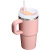 image:imageSTANLEY Quencher H20 Tumbler with Handle and Straw 30 oz  Flowstate 3Position Lid  Cup Holder Compatible for Travel  Insulated Stainless Steel Cup  BPAFree  Sahara PlumePeach Rose