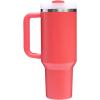 image:imageSTANLEY Quencher H20 Tumbler with Handle and Straw 30 oz  Flowstate 3Position Lid  Cup Holder Compatible for Travel  Insulated Stainless Steel Cup  BPAFree  Sahara PlumeHot Coral