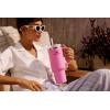 image:imageSTANLEY Quencher H20 Tumbler with Handle and Straw 30 oz  Flowstate 3Position Lid  Cup Holder Compatible for Travel  Insulated Stainless Steel Cup  BPAFree  Sahara PlumeCobalt