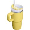 image:imageSTANLEY Quencher H20 Tumbler with Handle and Straw 30 oz  Flowstate 3Position Lid  Cup Holder Compatible for Travel  Insulated Stainless Steel Cup  BPAFree  Sahara PlumeDaffodil