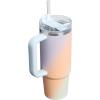 image:imageSTANLEY Quencher H20 Tumbler with Handle and Straw 30 oz  Flowstate 3Position Lid  Cup Holder Compatible for Travel  Insulated Stainless Steel Cup  BPAFree  Sahara PlumeSunrise Spiral