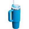 image:imageSTANLEY Quencher H20 Tumbler with Handle and Straw 30 oz  Flowstate 3Position Lid  Cup Holder Compatible for Travel  Insulated Stainless Steel Cup  BPAFree  Sahara PlumeAzure