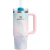 image:imageSTANLEY Quencher H20 Tumbler with Handle and Straw 30 oz  Flowstate 3Position Lid  Cup Holder Compatible for Travel  Insulated Stainless Steel Cup  BPAFree  Sahara PlumeSea Glass Plume