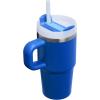 image:imageSTANLEY Quencher H20 Tumbler with Handle and Straw 30 oz  Flowstate 3Position Lid  Cup Holder Compatible for Travel  Insulated Stainless Steel Cup  BPAFree  Sahara PlumeCobalt