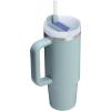 image:imageSTANLEY Quencher H20 Tumbler with Handle and Straw 30 oz  Flowstate 3Position Lid  Cup Holder Compatible for Travel  Insulated Stainless Steel Cup  BPAFree  Sahara PlumeExclusive Blue Cactus