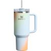 image:imageSTANLEY Quencher H20 Tumbler with Handle and Straw 30 oz  Flowstate 3Position Lid  Cup Holder Compatible for Travel  Insulated Stainless Steel Cup  BPAFree  Sahara PlumeSunrise Spiral