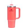 image:imageSTANLEY Quencher H20 Tumbler with Handle and Straw 30 oz  Flowstate 3Position Lid  Cup Holder Compatible for Travel  Insulated Stainless Steel Cup  BPAFree  Sahara PlumeHot Coral