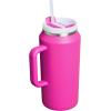 image:imageSTANLEY Quencher H20 Tumbler with Handle and Straw 30 oz  Flowstate 3Position Lid  Cup Holder Compatible for Travel  Insulated Stainless Steel Cup  BPAFree  Sahara PlumeViolet Blossom