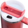 image:imageSTANLEY Quencher H20 Tumbler with Handle and Straw 30 oz  Flowstate 3Position Lid  Cup Holder Compatible for Travel  Insulated Stainless Steel Cup  BPAFree  Sahara PlumeHot Coral