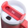 image:imageSTANLEY Quencher H20 Tumbler with Handle and Straw 30 oz  Flowstate 3Position Lid  Cup Holder Compatible for Travel  Insulated Stainless Steel Cup  BPAFree  Sahara PlumeHot Coral