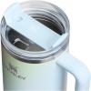 image:imageSTANLEY Quencher H20 Tumbler with Handle and Straw 30 oz  Flowstate 3Position Lid  Cup Holder Compatible for Travel  Insulated Stainless Steel Cup  BPAFree  Sahara PlumeSunrise Spiral