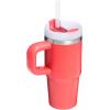 image:imageSTANLEY Quencher H20 Tumbler with Handle and Straw 30 oz  Flowstate 3Position Lid  Cup Holder Compatible for Travel  Insulated Stainless Steel Cup  BPAFree  Sahara PlumeHot Coral