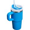 image:imageSTANLEY Quencher H20 Tumbler with Handle and Straw 30 oz  Flowstate 3Position Lid  Cup Holder Compatible for Travel  Insulated Stainless Steel Cup  BPAFree  Sahara PlumeAzure