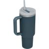 image:imageSTANLEY Quencher H20 Tumbler with Handle and Straw 30 oz  Flowstate 3Position Lid  Cup Holder Compatible for Travel  Insulated Stainless Steel Cup  BPAFree  Sahara PlumeStormy Sea