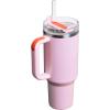image:imageSTANLEY Quencher H20 Tumbler with Handle and Straw 30 oz  Flowstate 3Position Lid  Cup Holder Compatible for Travel  Insulated Stainless Steel Cup  BPAFree  Sahara PlumeRose Petal Shimmer