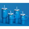 image:imageSTANLEY Quencher H20 Tumbler with Handle and Straw 30 oz  Flowstate 3Position Lid  Cup Holder Compatible for Travel  Insulated Stainless Steel Cup  BPAFree  Sahara PlumeAzure