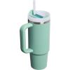image:imageSTANLEY Quencher H20 Tumbler with Handle and Straw 30 oz  Flowstate 3Position Lid  Cup Holder Compatible for Travel  Insulated Stainless Steel Cup  BPAFree  Sahara PlumeSpring Green