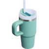 image:imageSTANLEY Quencher H20 Tumbler with Handle and Straw 30 oz  Flowstate 3Position Lid  Cup Holder Compatible for Travel  Insulated Stainless Steel Cup  BPAFree  Sahara PlumeSpring Green