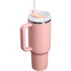 image:imageSTANLEY Quencher H20 Tumbler with Handle and Straw 30 oz  Flowstate 3Position Lid  Cup Holder Compatible for Travel  Insulated Stainless Steel Cup  BPAFree  Sahara PlumePeach Rose