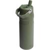 image:imageStanley IceFlow Flip Straw 20 Water Bottle 24 OZ  BuiltIn Straw with Larger Opening  Lightweight amp LeakResistant  Insulated Stainless Steel  BPAFree  Blue SkyDried Pine