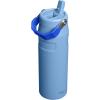 image:imageStanley IceFlow Flip Straw 20 Water Bottle 24 OZ  BuiltIn Straw with Larger Opening  Lightweight amp LeakResistant  Insulated Stainless Steel  BPAFree  Blue SkyBlue Sky