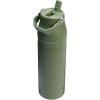 image:imageStanley IceFlow Flip Straw 20 Water Bottle 24 OZ  BuiltIn Straw with Larger Opening  Lightweight amp LeakResistant  Insulated Stainless Steel  BPAFree  Blue SkyDried Pine