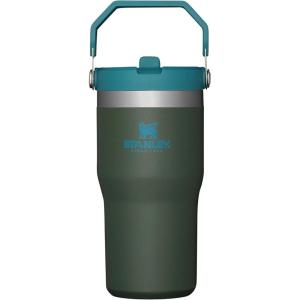 image:imageSTANLEY IceFlow 20 Flip Straw Tumbler with Handle 14 oz  Twist On Lid and Flip Up Straw  Leakproof Water Bottle  Insulated Stainless Steel  BPAFree  AshSpirulina