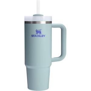 image:imageSTANLEY Quencher H20 Tumbler with Handle and Straw 30 oz  Flowstate 3Position Lid  Cup Holder Compatible for Travel  Insulated Stainless Steel Cup  BPAFree  Sahara PlumeExclusive Blue Cactus