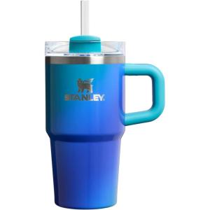 image:imageSTANLEY Quencher H20 Tumbler with Handle and Straw 30 oz  Flowstate 3Position Lid  Cup Holder Compatible for Travel  Insulated Stainless Steel Cup  BPAFree  Sahara PlumeSea Glass Aura