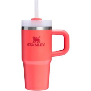 image:imageSTANLEY Quencher H20 Tumbler with Handle and Straw 30 oz  Flowstate 3Position Lid  Cup Holder Compatible for Travel  Insulated Stainless Steel Cup  BPAFree  Sahara PlumeHot Coral