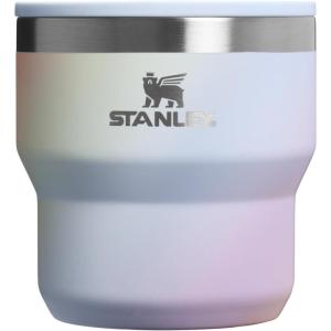 image:imageSTANLEY StayHot Stacking Camp Cup 10 oz  Press In Drink Through Lid  Cup for Coffee Tea and Drinks  Insulated Stainless Steel Coffee Mug  BPAFreeSunrise Spiral