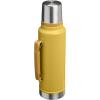 image:imageStanley Classic Legendary Vacuum Bottle 15 qt  Wide Mouth with Leakproof Cup Lid  Keep Drinks Hot or Cold  Packable for Travel  Insulated Stainless Steel Thermos  BPAFree  Dijon
