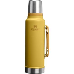 image:imageStanley Classic Legendary Vacuum Bottle 15 qt  Wide Mouth with Leakproof Cup Lid  Keep Drinks Hot or Cold  Packable for Travel  Insulated Stainless Steel Thermos  BPAFree  Dijon