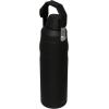 image:imageStanley IceFlow Fast Flow Water Bottle 24 oz  Angled Spout Lid  Lightweight and Leakproof for Travel and Sports  Insulated Stainless Steel  BPAFree  Black 20