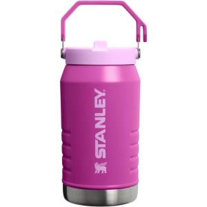 image:imageStanley IceFlow 20 Flip Straw Jug with Handle 64 oz  Twist On Lid and Flip Up Straw  Leakproof for Travel and Sports  Insulated Stainless Steel  BPAFree  TwilightDark Blossom