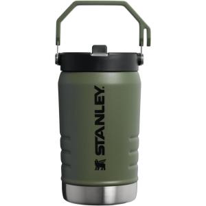 image:imageStanley IceFlow 20 Flip Straw Jug with Handle 64 oz  Twist On Lid and Flip Up Straw  Leakproof for Travel and Sports  Insulated Stainless Steel  BPAFree  TwilightDried Pine