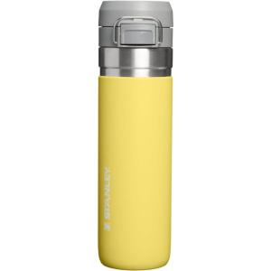 image:imageSTANLEY Quick Flip GO Water Bottle 24 oz  Push Button Lid  Leakproof and Packable for Travel and Sports  Insulated Stainless Steel  BPAFree  Daffodil