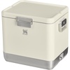 image:imageSTANLEY Lifted Spirits Stainless Steel Cooler  Vacuum Insulated Hard Cooler  Leakproof VaultSeal Latch  Premium 188 Recycled Stainless Steel  BPAFreeCream Gloss