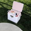 image:imageSTANLEY Lifted Spirits Stainless Steel Cooler  Vacuum Insulated Hard Cooler  Leakproof VaultSeal Latch  Premium 188 Recycled Stainless Steel  BPAFreeRose Quartz Gloss