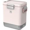 image:imageSTANLEY Lifted Spirits Stainless Steel Cooler  Vacuum Insulated Hard Cooler  Leakproof VaultSeal Latch  Premium 188 Recycled Stainless Steel  BPAFreeRose Quartz Gloss