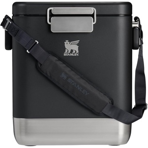 image:imageSTANLEY Lifted Spirits Stainless Steel Cooler  Vacuum Insulated Hard Cooler  Leakproof VaultSeal Latch  Premium 188 Recycled Stainless Steel  BPAFreeBlack