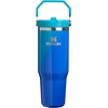 image:imageSTANLEY IceFlow 20 Flip Straw Tumbler with Handle 30 oz  Twist On Lid and Flip Up Straw  Leak Resistant Water Bottle  Insulated Stainless Steel  BPAFree  Team Navy RedSea Glass Aura
