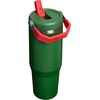 image:imageSTANLEY IceFlow 20 Flip Straw Tumbler with Handle 30 oz  Twist On Lid and Flip Up Straw  Leak Resistant Water Bottle  Insulated Stainless Steel  BPAFree  Team Navy RedTeam Dark Green Red